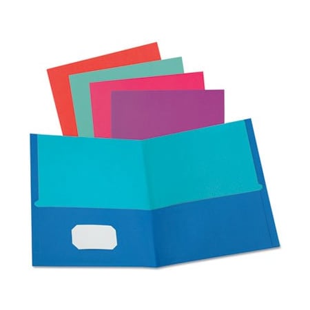 Tops Business Forms Oxford, TWISTED TWIN TEXTURED POCKET FOLDERS, LETTER, ASSORTED, 20PK 51274